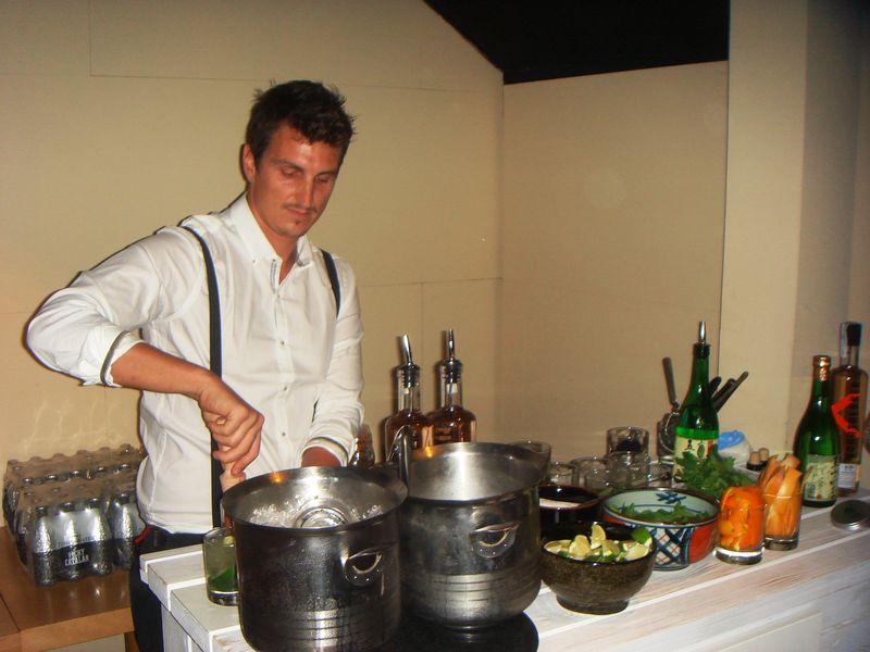 El bartender Marco Oddera - Restaurante Japonés Shibui Barcelona